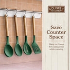 Country Kitchen Non Stick Silicone Utensil Set - Image 8