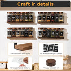 4-Tier Wall Mount Spice Rack Organizer - Image 4