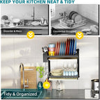 Hanging Wall Mounted Dish Drying Rack - Image 4