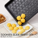 HONGBAKE Nonstick Baking Sheet Pan Set of 3, Cookie Sheets - Image 2