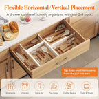 Lifewit 12 Pack 2.36" High Drawer Dividers 40-56cm/16-22 Adjustable Drawer - Image 6