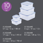 LOCK & LOCK Easy Essentials Food Storage lids/Airtight containers, BPA Free - Image 2