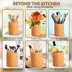 Bamboo Utensil Holder, Large Utensil Holders - Image 7