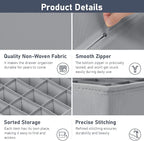 Joyoldelf Sock Drawer Organizer Divider 4 Packs Underwear Organizer, 2 x 24 - Image 3