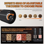 Electric Salt & Pepper Grinder Set of 2, Adjustable Coarseness - Image 5