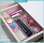 DCA 12 Pack Clear Drawer Organizer, 4 Sizes Makeup organizer, Vanity Organizer - Image 3