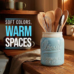 Comfify Wide Mouth Mason Jar Utensil Holder Decorative Kitchenware Organizer - Image 5