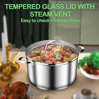 STOCKPOT Cooking Pot, Stainless Steel Stock Pot - Image 2