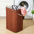 1 Pack 21 Gallon Bamboo Slim Trash Can - Image 7