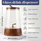 FOODLE Extra Large Glass Drink Dispenser - Image 6