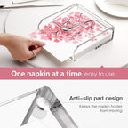 DINGHUO Acrylic Napkin Holder for Table, Flat Kitchen Paper Hand Napkin - Image 4