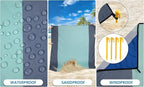 WIWIGO Beach Blanket Waterproof Sandproof Beach Mat 79" X 83"/10'x9'for 2-8 - Image 2