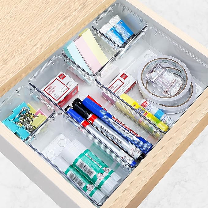 StorMiracle 23 PCS Drawer Organizer Set, 5 Varied Size Bathroom and kitchen - Image 6