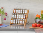 Orii 18 Jar Bamboo Compact Spice Rack - Image 4
