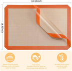 Luckyiren 2-Pack Silicone Baking Mats – Non-Stick Reusable BPA-Free Oven Liners - Image 2