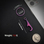 Titanium Bottle Opener, Small Keychain Beer Bottle Opener Can Opener - Image 3