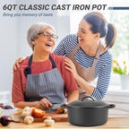 Northriver Casting 6 QT Basics Cast Iron Dutch Oven Pot - Image 6