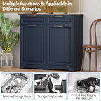 Double 10 Gallon Tilt Out Trash Can Cabinet - Image 6