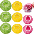 Boao 120 Pieces Reusable Elastic Food Bowl Storage Covers 3 Size Colorful Bowl by Boao