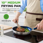 NutriChef 10'' Medium Fry Pan - Image 7