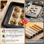 HOTEC Silicone Baking Mats 3 Pack – Non-Stick Reusable Silicone Baking Sheets - Image 6