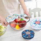 5 Pieces Bowl Covers Reusable, 5 Size Elastic Cloth Bowl Covers - Image 3