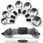 Spring Chef Magnetic Measuring Cups & Spoons Set, Strong N45 Magnets, Heavy by SpringChef