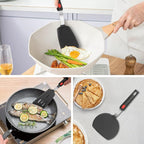 Hotec Silicone Spatula Turner for Nonstick Cookware, Cooking Spatulas 600°F - Image 3