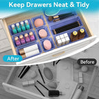 ElegantArray 12 PCS Drawer Organizer Set, 4 Sizes Tool Storage Trays - Image 3