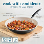 Rachael Ray Cucina Ceramic Nonstick Frying Pan/Skillet, 12.5 Inch Non Stick - Image 6