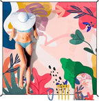 HIHOHO Beach Blanket Waterproof Sandproof Extra Large Beach Mat 79" X by HIHOHO