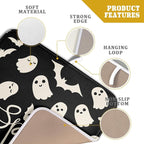 Halloween Dish Drying Mat for Kitchen Counter 16x18 Cute Ghost Black Spooky - Image 4