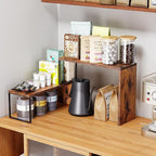 Kitchen Countertop Organizer, Spice Rack Cabinet Organizer Shelf Stackable - Image 5