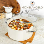 MICHELANGELO Stock Pot with Lid, Nonstick Cooking Pot, 5 Quart Soup Pot with Lid - Image 6