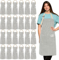 Janmercy 24 Pcs Aprons for Women Men by Janmercy