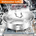Delarlo Tri-Ply Stainless Steel 13 inch Everyday Pan - Image 6