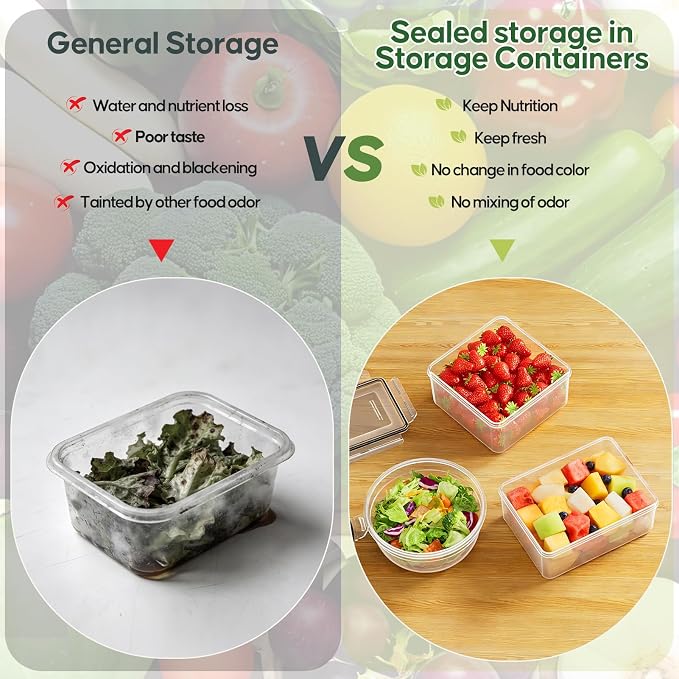 JSCARES 62 PCS Large Food Storage Containers - Image 5