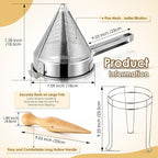 Feekoon Stainless Steel Chinois Strainer - Image 2
