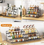 4 Tiered Spice Rack Organizer, 2 Pack Spice Rack Organizer - Image 5