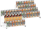 Spice Rack Organizer for Cabinet, 4 Tiered Spice Rack Organizer, Tiered by GIGIFTREE