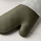 KITCHENAID® Evergreen Design Series Herringbone Ribbed Soft Silicone Oven Mitts - Image 6