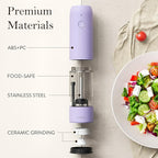 Ultrean Pepper Grinder, Rechargeable Salt and Pepper Grinder - Image 5