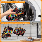 Colorful Butterfly Oven Mitts and Pot Holders Sets 4Pcs, Extra Long Oven Gloves - Image 5