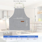 2 Pack Stripes Kids Apron, Kids Cooking Aprons - Image 2