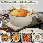 P&P CHEF 7QT Enameled Dutch Oven, Cast Iron Dutch Oven Pot - Image 7