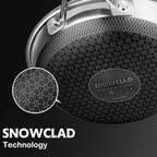 SNOWCLAD Pots and Pans Set Non Stick, Non Stick Frying Pans, Saute Pan & Stock - Image 7