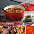 Miereirl 6.5 Quart Enameled Dutch Oven Pot - Image 6