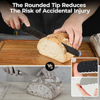 CoquusAid Upgrade Bread Knife for Homemade Bread, World‘s 1st Double Serrated - Image 6
