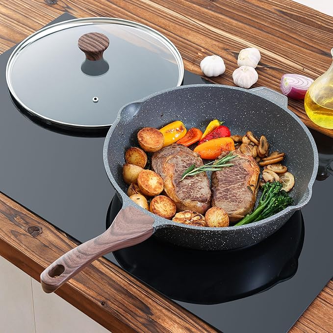 SENSARTE Nonstick Deep Frying Pan Skillet, 11-inch Saute Pan - Image 8