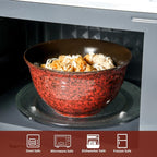 HASENSE Ceramic Soup Bowls, 40 Oz Serving Bowls Set of 4, Cereal Bowls - Image 4